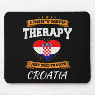 Tapis De Souris Drapeau croate I Cadeau de vacances en Croatie I D