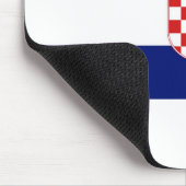 Tapis De Souris Drapeau Croatie (Coin)