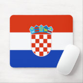 Tapis De Souris Drapeau Croatie (Avec souris)