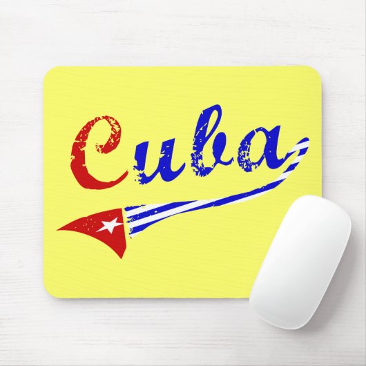 Tapis De Souris Drapeau cubain (Avec souris)
