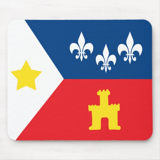Tapis De Souris Drapeau d'Acadiana Cajun (Devant)