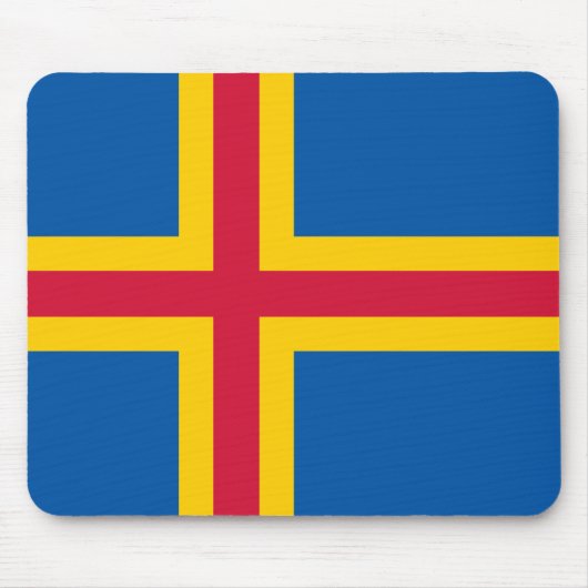 Tapis De Souris Drapeau d'Åland Mousepad (Devant)