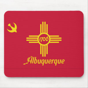 Tapis De Souris Drapeau d'Albuquerque, Nouveau-Mexique