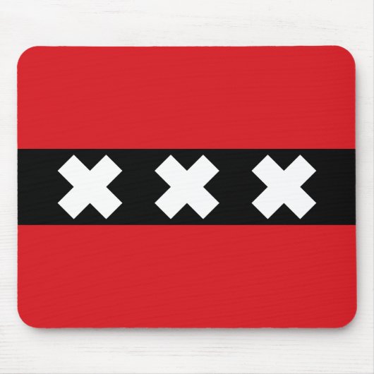 Tapis De Souris Drapeau d'Amsterdam (Devant)