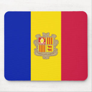 Tapis De Souris Drapeau d'Andorre