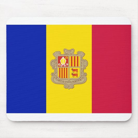 Tapis De Souris Drapeau d'Andorre (Devant)