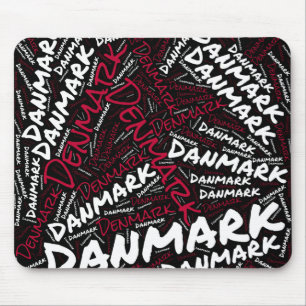 Tapis De Souris Drapeau Danemark couleurs Patriotique