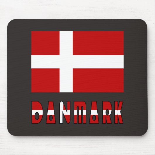 Tapis De Souris Drapeau danois Danemark Dannebrog (Devant)