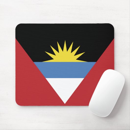 Tapis De Souris Drapeau d'Antigua-et-Barbuda (Avec souris)