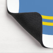 Tapis de souris Drapeau d'Aruba (Coin)