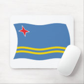 Tapis de souris Drapeau d'Aruba (Avec souris)