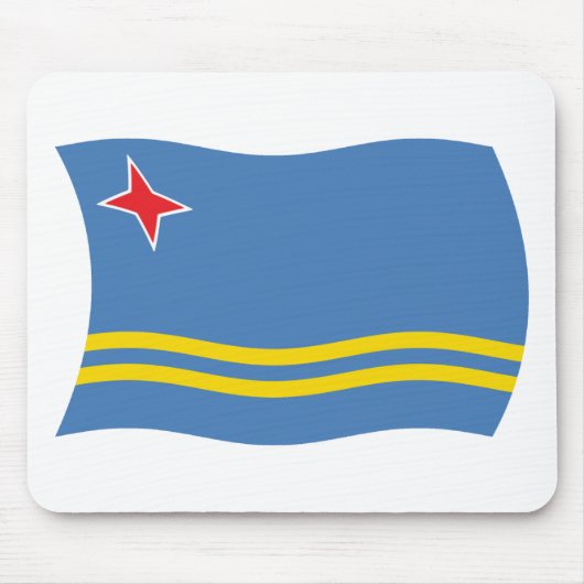 Tapis de souris Drapeau d'Aruba (Devant)