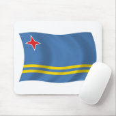 Tapis de souris Drapeau d'Aruba (Avec souris)
