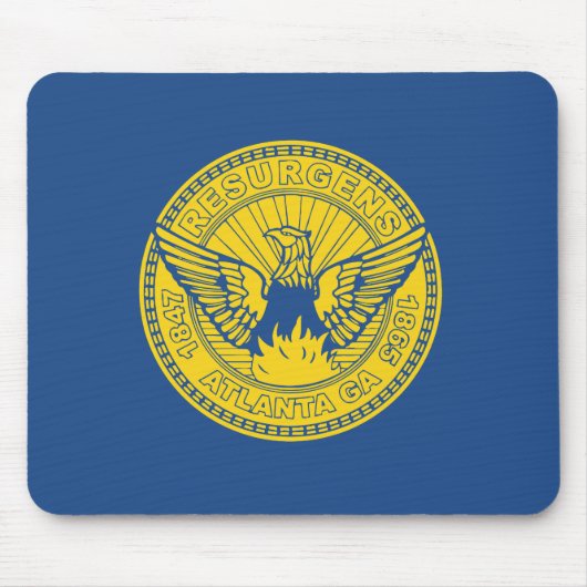 Tapis De Souris Drapeau d'Atlanta, Géorgie Souris Pad (Devant)