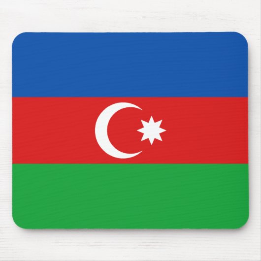 Tapis De Souris Drapeau d'Azerbaïdjan Mousepad (Devant)