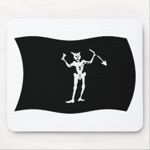 Tapis de souris Drapeau de Barbe Noire