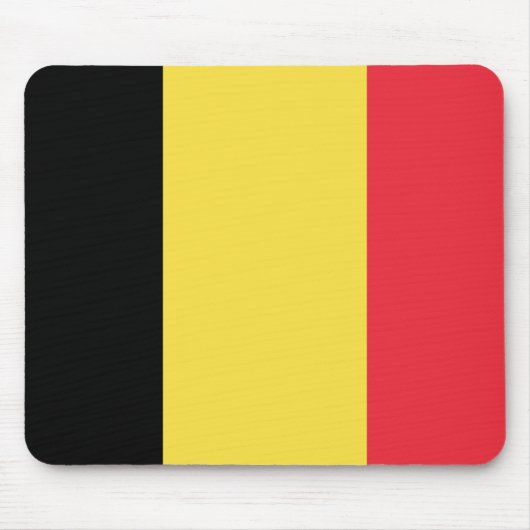 Tapis De Souris Drapeau de Belgique Mousepad (Devant)