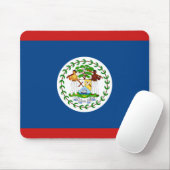 Tapis De Souris Drapeau de Belize Mousepad (Avec souris)