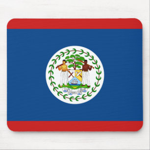 Tapis De Souris Drapeau de Belize Mousepad