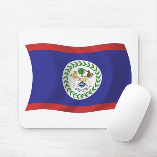 Tapis De Souris Drapeau de Belize Mousepad (Avec souris)