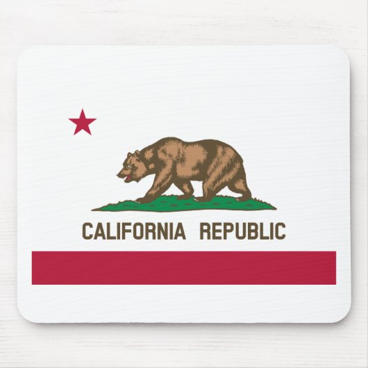 Tapis De Souris Drapeau de Californie (Devant)