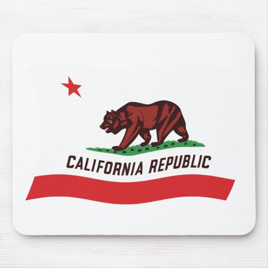Tapis de souris Drapeau de Californie (Devant)