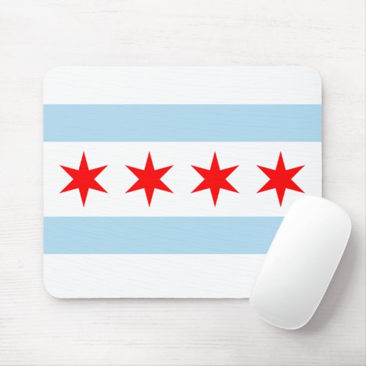 Tapis De Souris Drapeau de Chicago (Avec souris)