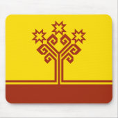 Tapis De Souris Drapeau de Chuvashia (Devant)