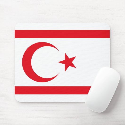 Tapis De Souris Drapeau de Chypre du Nord (Avec souris)