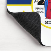 Tapis De Souris Drapeau de Detroit, Michigan Mouse Pad (Coin)