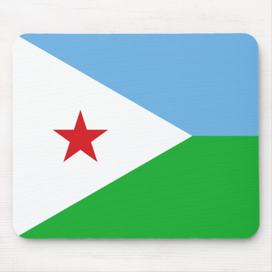 Tapis De Souris Drapeau de Djibouti (Devant)