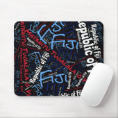 Tapis De Souris Drapeau de Fidji couleurs Patriotique (Avec souris)