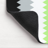Tapis De Souris Drapeau de fierté Agender Abstrait Groovy Boho Zig (Coin)