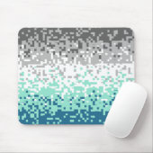 Tapis De Souris Drapeau de fierté frayromantique abstrait pixelisé (Avec souris)