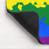 Tapis De Souris Drapeau de fierté gay arc-en-ciel mosaïque abstrai (Coin)