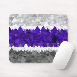Tapis De Souris Drapeau de fierté Greygender Boho Géométrique Mod 