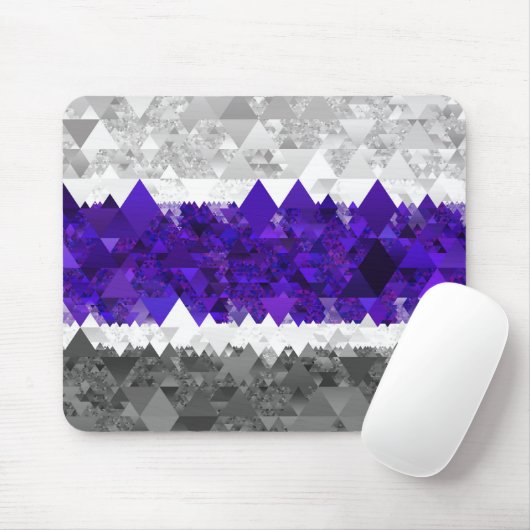 Tapis De Souris Drapeau de fierté Greygender Boho Géométrique Mod (Avec souris)