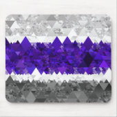 Tapis De Souris Drapeau de fierté Greygender Boho Géométrique Mod (Devant)
