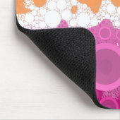 Tapis De Souris Drapeau de fierté lesbienne abstrait     (Coin)