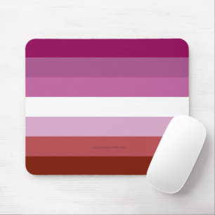 Tapis De Souris Drapeau de fierté lesbienne de SlipperyJoe féminin