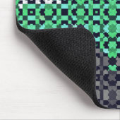 Tapis De Souris Drapeau de fierté Neutrois Abstrait Pixelisé Tripa (Coin)