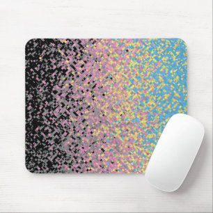 Tapis De Souris Drapeau de fierté polygender pixelisé funky tripan