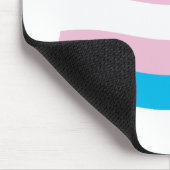 Tapis de souris Drapeau de fierté transgenre (Coin)