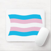 Tapis de souris Drapeau de fierté transgenre (Avec souris)