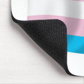 Tapis de souris Drapeau de fierté transgenre (Coin)