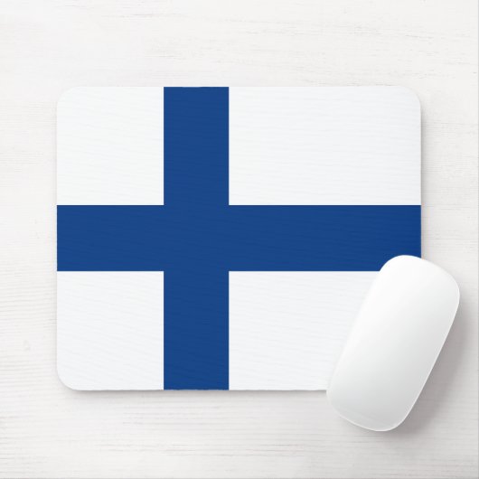 Tapis De Souris Drapeau de Finlande (Avec souris)