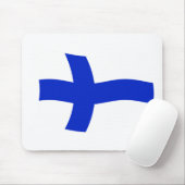 Tapis de souris Drapeau de Finlande (Avec souris)