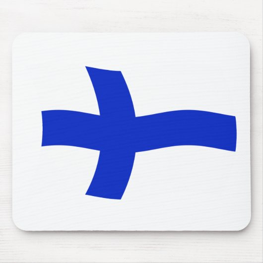 Tapis de souris Drapeau de Finlande (Devant)