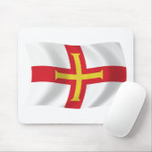 Tapis de souris Drapeau de Guernesey (Avec souris)