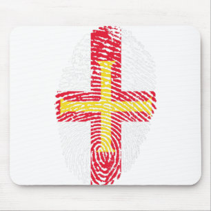 Tapis De Souris Drapeau de Guernesey Empreinte Country Pride